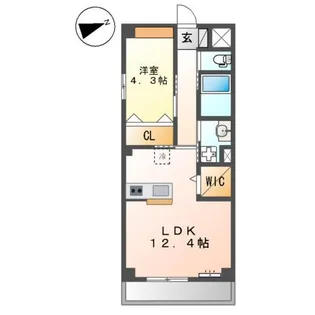 セントラルセブン【3階】の間取り