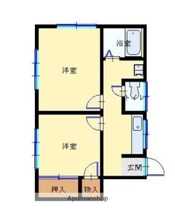 クイーンシップ横須賀中央Ⅰ【2階】の間取り