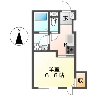 1Kの間取り画像