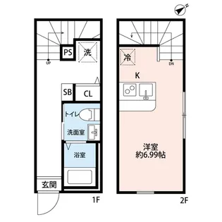 SーHARBAR LAGOON上永谷【2階】の間取り