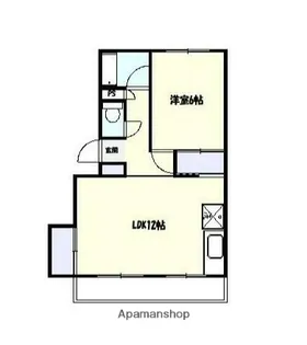 1LDKの間取り画像