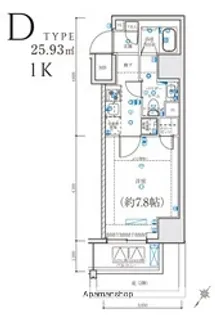 LEXE横濱関内【10階】の間取り