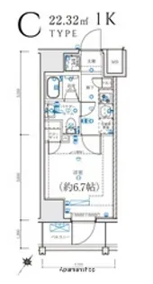 LEXE横濱関内【4階】の間取り