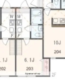 アザーレ・プラネ生田の丘【1階】の間取り
