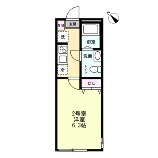 アルファ井土ヶ谷【2階】の間取り