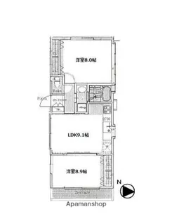 テラス岸根公園A棟【1階】の間取り