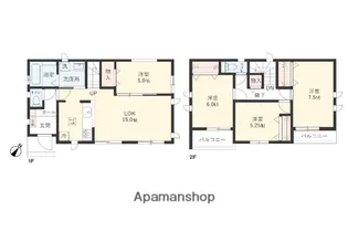神奈川県厚木市宮の里1丁目【一戸建】の間取り