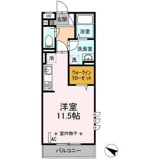 ナディア【2階】の間取り