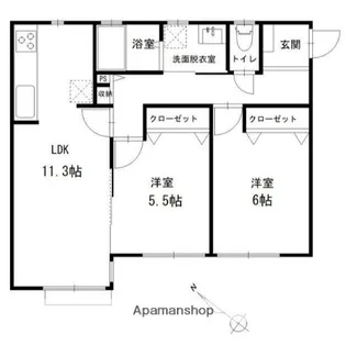 ウィスマ・セントラル【1階】の間取り