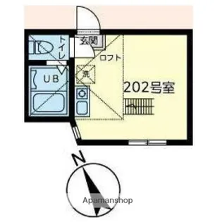 ユナイト星川クロックムッシュ【2階】の間取り
