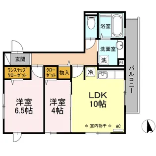 ピフォンテ綱島【3階】の間取り