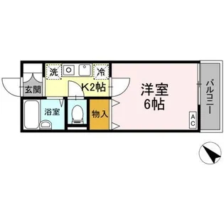 アベニュー大倉山II【2階】の間取り