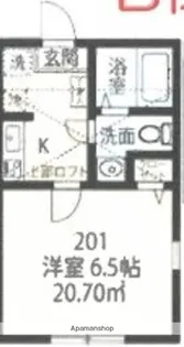 仮)上大岡B棟【2階】の間取り