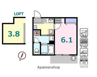 シュガール御所山ONE【1階】の間取り