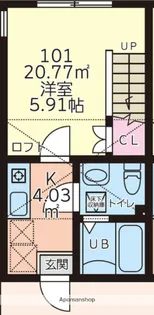 オレンジポピー【1階】の間取り