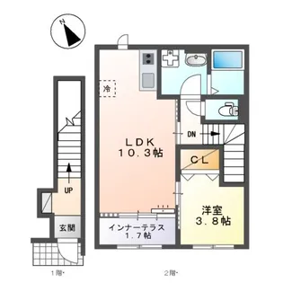 ルミナス鷺沼【2階】の間取り