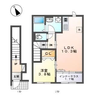 ルミナス鷺沼【2階】の間取り