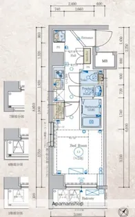 エステムコート新横浜グランデ【2階】の間取り