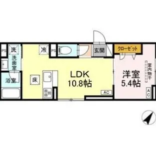 セレスティア下丸子【1階】の間取り