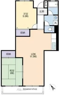 ハイツファミリエ【2階】の間取り