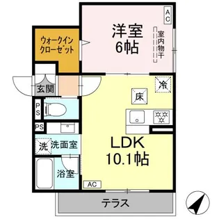 アメティスタ相模が丘【1階】の間取り