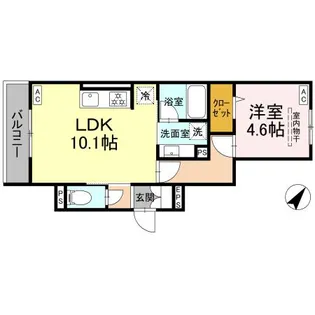 アメティスタ相模が丘【3階】の間取り