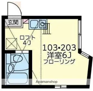 ユナイト上中里ジェイミー【1階】の間取り