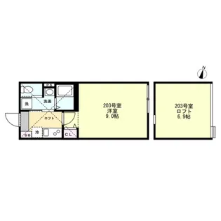 ベイルームテラス湘南台【2階】の間取り