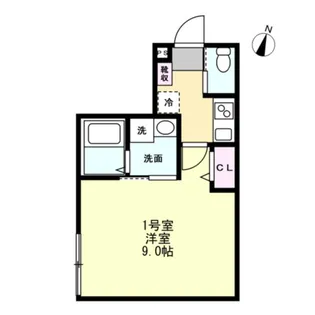 ベイルーム川崎ハーモニー【2階】の間取り