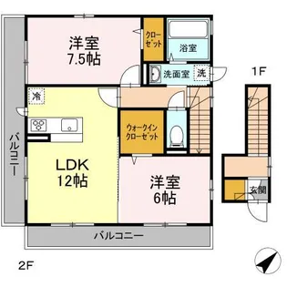 リーブラ【2階】の間取り