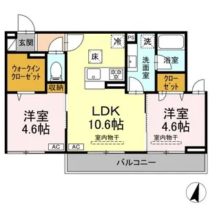 リートゥス湘南辻堂【1階】の間取り