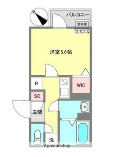 フレア新川崎【3階】の間取り