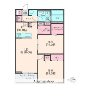 SOLANAⅡ【2階】の間取り