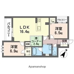 ココル登戸【2階】の間取り