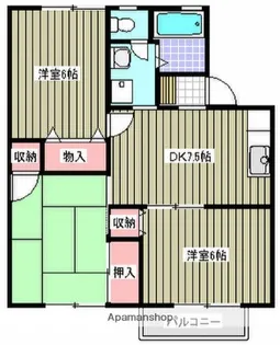 ハイツシャトレーⅠ【2階】の間取り