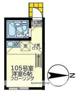 ユナイト白楽シルヴィバレンタイン【1階】の間取り