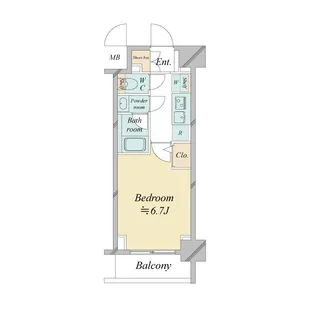 ドゥーエ新横浜【8階】の間取り