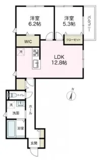 アズコンフォート【201号室号室】の間取り