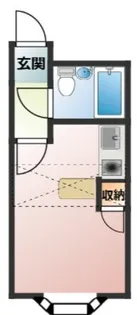 ベルピア馬堀海岸1ー4【1階】の間取り