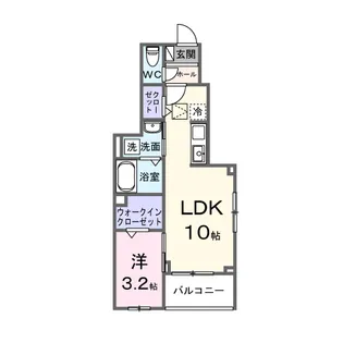 カーサルジェンドⅥ【1階】の間取り