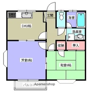 サンリバー桜台【2階】の間取り
