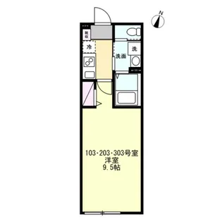 ベイルームMYNA【3階】の間取り