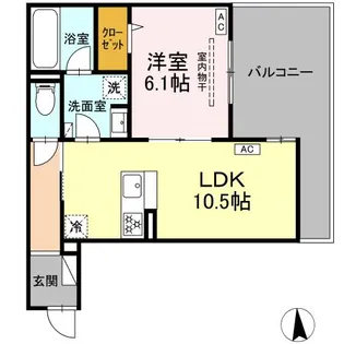エスペリア栄町【2階】の間取り