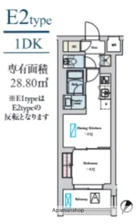 BRILLIA IST 洗足池の杜【2階】の間取り
