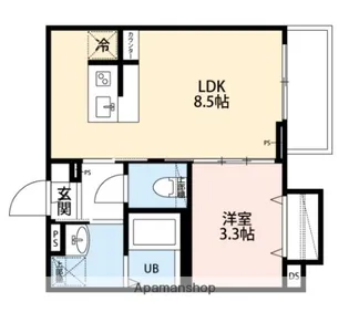 ROBOT HOME 平和島【3階】の間取り
