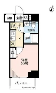 MAXIV横浜吉野町NORTH【8階】の間取り