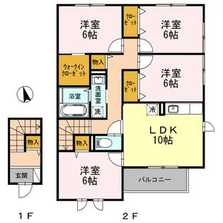 グランソル【2階】の間取り