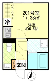 ポタッシュ川崎大師【2階】の間取り