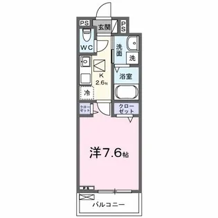 ヌーヴェルラ・ヴィ【1階】の間取り