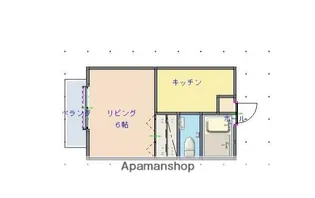 メゾンエトワール【2階】の間取り